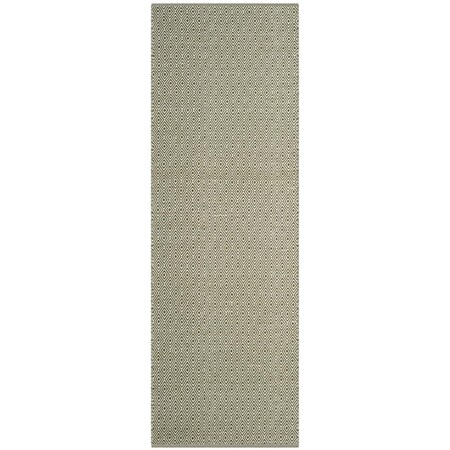 Safavieh Montauk Runner Hand Woven Rug Ivory & Green - 2 ft.-3 in. x 8 ft. MTK515H-28